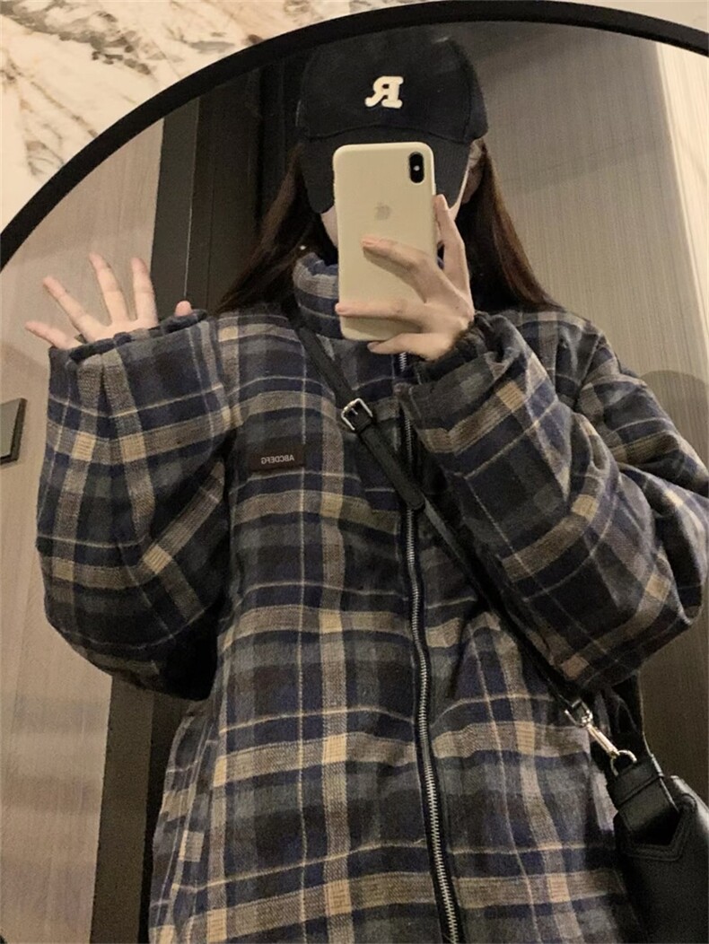 冬季两面穿棉服男女美式复古设计感加厚保暖情侣棉衣MY08-p105,男装棉衣,星座1008