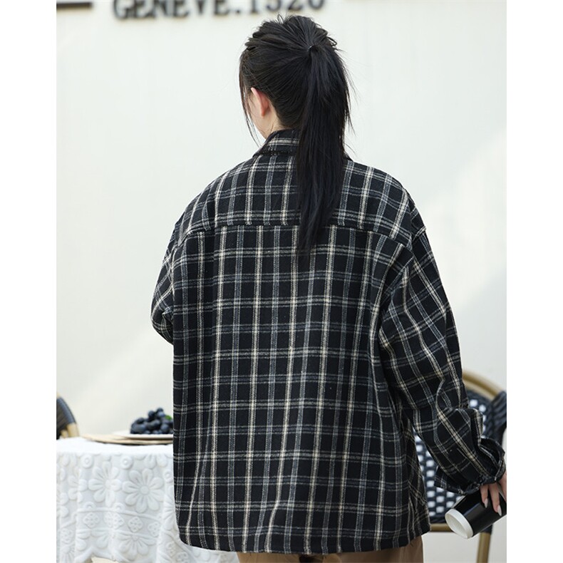 秋季刺绣格子外套中性风917-1-25139P75,女装短外套,星座917-1