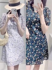 夏季新款：小碎花连衣裙，女装连衣裙，锦上