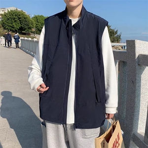 马甲男春季新款韩版潮流立领无袖背心M26P33图片