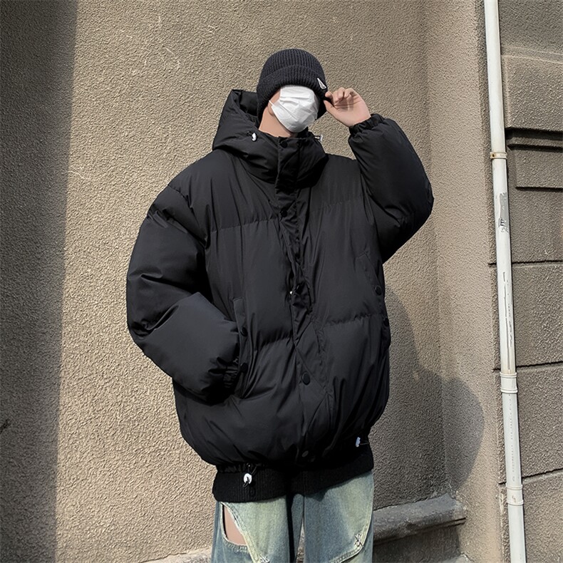 冬季新款连帽面包服潮流宽松加厚保暖棉衣外套,男装棉衣,星座410-6（原星座1304-1）
