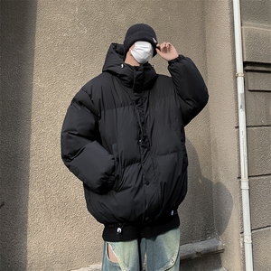 冬季新款连帽面包服潮流宽松加厚保暖棉衣外套图片