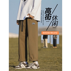 美式复古工装裤男秋款直筒宽松男士纯棉休闲裤K662特批41，男装休闲裤，星座718-1