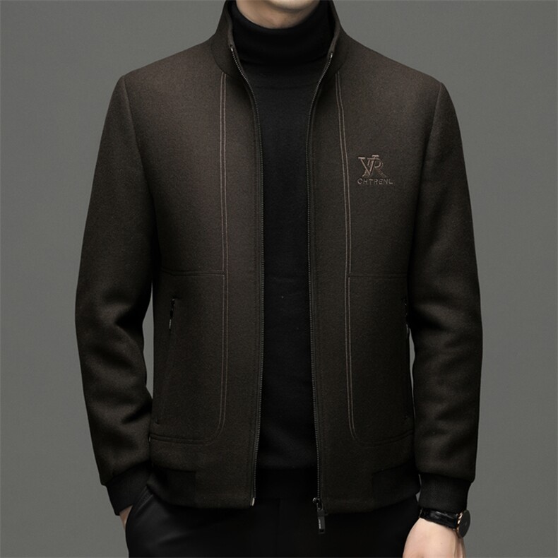BEN2252钱塘2020-2商务休闲简约中年男士冬季厚款百搭西服P235,男装夹克,钱塘207-2