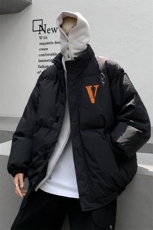 2026新款假两件橙色v宽松大码百搭连帽棉衣M8984-p128控158，男装棉衣，星座508（原C305）