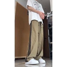 大量现货美式复古薄款条纹伞兵裤男夏季速干休闲裤DY5036-特P35，男装休闲裤，电商A178