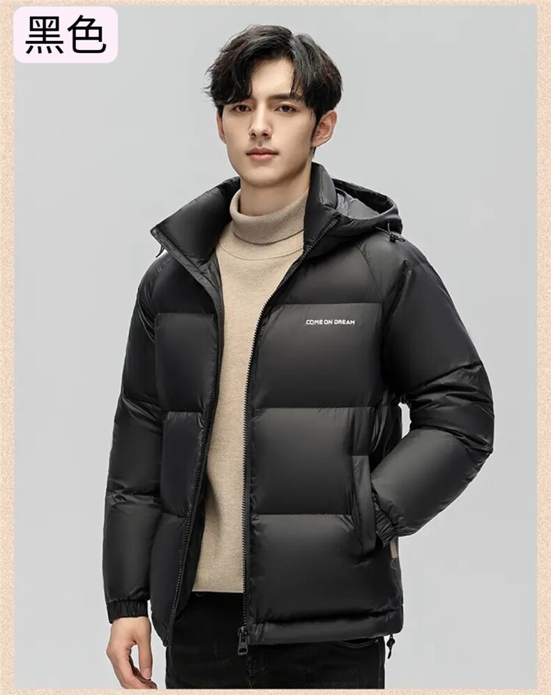 新款男士冬季加厚防寒羽绒服白鸭绒90绒309B-3-808-P220,男装羽绒服,星座1409-3