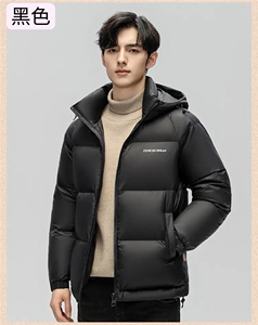新款男士冬季加厚防寒羽绒服白鸭绒90绒309B-3-808-P220图片