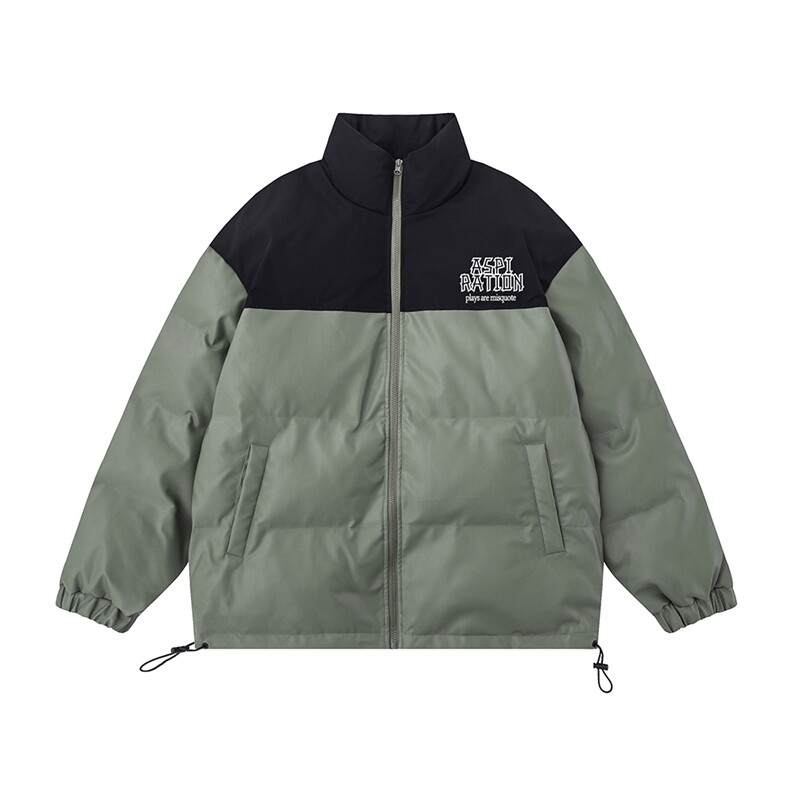 白底平铺新款冬季时尚百搭字母印花棉衣MY6403P115控158，男装棉衣，电商A268-1