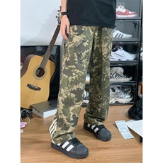 【网图】迷彩工装裤男三条杠裤子美式hiphop阔腿裤BNLL03-P特50，男装工装外套，星座1007（原301D）
