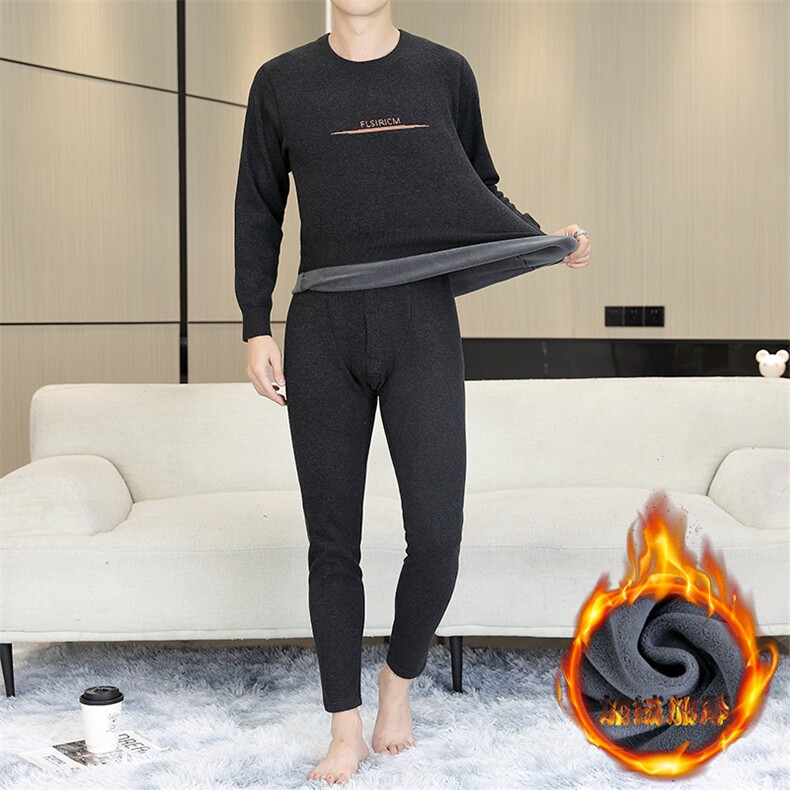 保暖内衣男士秋衣秋裤加绒加厚特厚中老年保暖套装TZ2491-P70,男装棉衣,星座310B-3