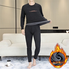 保暖内衣男士秋衣秋裤加绒加厚特厚中老年保暖套装TZ2491-P70，男装棉衣，星座310B-3