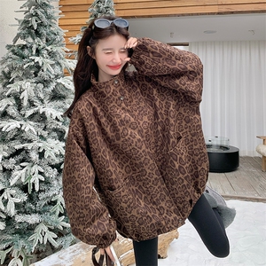 现货 数据好 麂皮豹纹加棉外套2C277-5839-P165-K268图片