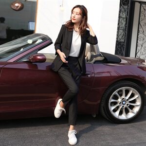 时尚潮流舒适套装/套裙修身2021年秋季优雅个性气质图片