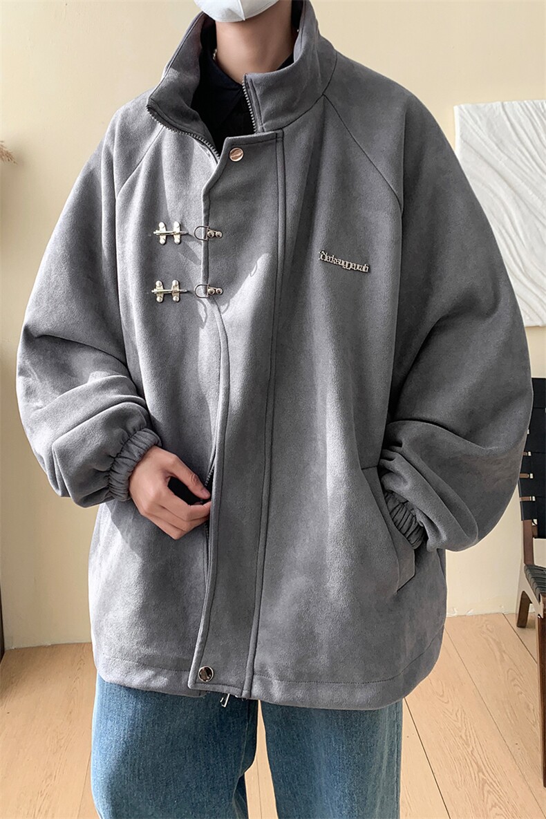 重磅！麂皮绒复合夹克飞机扣外套CP43-特P60控价：108,男装夹克,电商B371