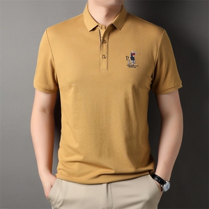 保罗t恤男半袖衬衫领Polo衫男短袖2023新款夏季翻领中年衣服体恤图片