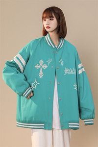 中性风 2026秋季新款潮牌印花棒球服宽松百搭夹克G300--P65K88图片