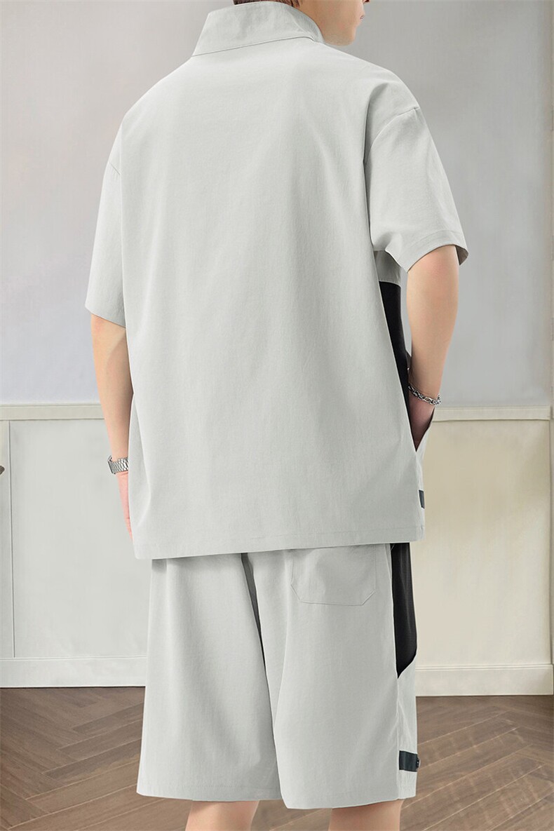 35566-P66大码控118大码夏季男士休闲套装,男装休闲套装,星座209