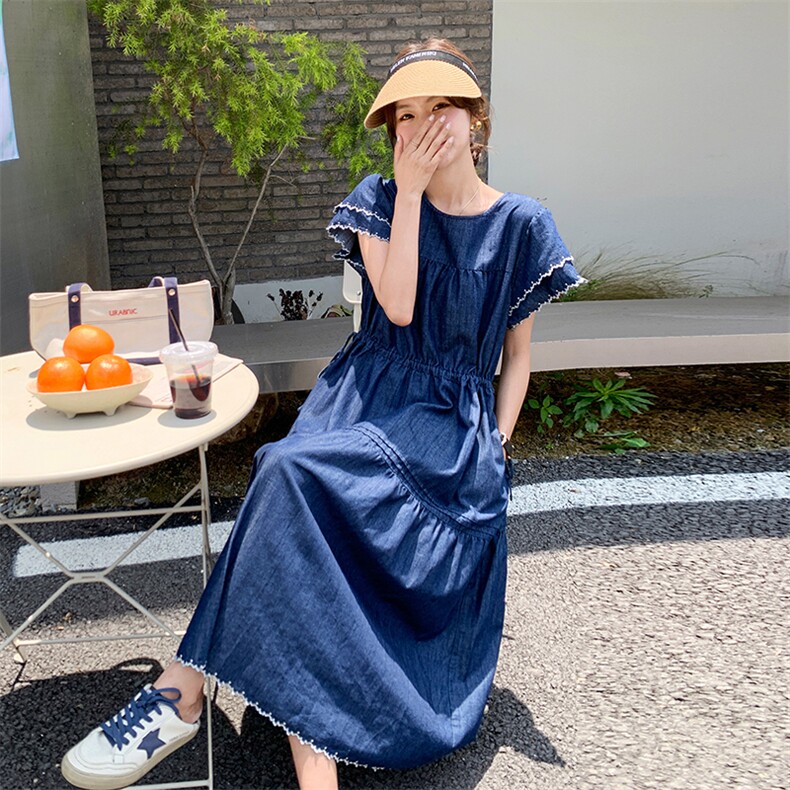 夏季新款纯色薄款连衣裙B190-82375-P120-K178,女装连衣裙,辉之琳