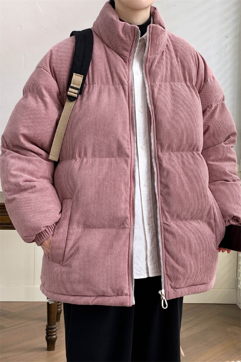 2023冬上新学生加棉加厚棉服纯色百搭立领棉衣外套男女6223-P100,男装棉衣,电商A441-1
