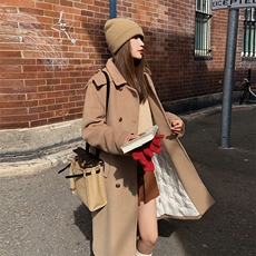 2023年冬季款毛呢外套（内胆90绒不可拆卸）B190-82512-P255-K386，女装毛呢外套，一九零