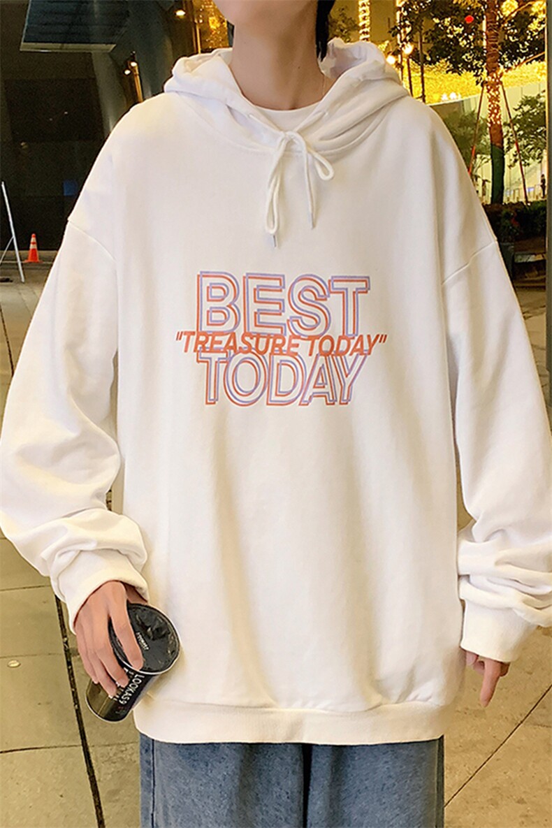 WY2181-P35加绒款-P40纯棉连帽卫衣男大码运动帽衫宽松薄外套男,男装卫衣,电商A040