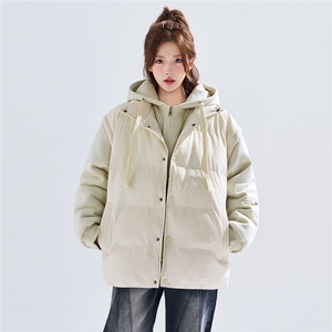新款冬季羽绒棉服棉袄连帽假两件韩版宽松外套A436-2511-P85图片