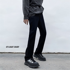 B221美式ins高街小众百搭修身弹力微喇牛仔裤LK23010-P60控78，男装牛仔裤，电商B221