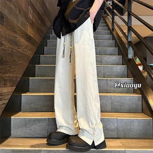 XZ616 春夏季新款新中式盘扣设计款休闲裤 TY2445 特P30控58图片