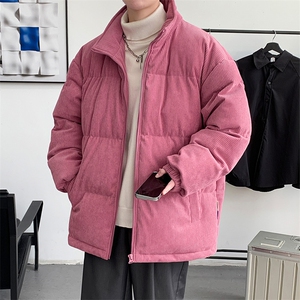 冬季青少年加绒加厚立领棉衣港风宽松大码棉服外套男女 6223-P100图片