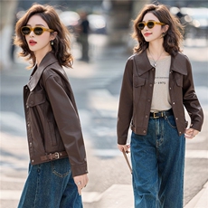 2025年秋季新品现货皮衣外套，女装皮衣，臻衣坊