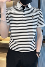 货已补齐夏季短袖T恤翻领条纹时尚Polo衫T08-特P43，男装T恤，电商D342