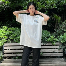 万针全刺绣解构设计260克重磅双纱纯棉高品质美式高街短袖T恤特35，男装T恤，电商A486-1