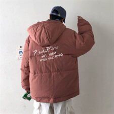 【】A003-HY8008-P130冬装新款印花连帽面包服棉衣几物1，男装棉衣，电商A003