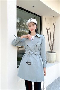 春季新品风衣,女装风衣,春语雨桐