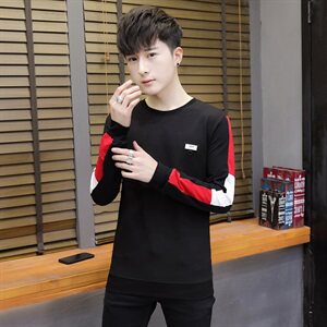 家乐6606秋季长袖t恤男士韩版潮流宽松体恤潮牌运动修身秋装图片