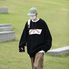 毛衣男韩版潮流宽松日系针织衫冬季ins港风慵懒线衣MY0725-P45，男装针织衫/毛衣，星座308B-1