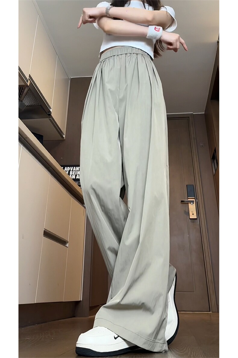 主推供视频~山本裤情侣夏季阔腿冰丝裤A458特P30控55,男装休闲裤,电商A309