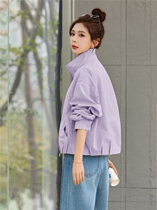 短款风衣外套女2026春季新款立领夹克小个子休闲气质显瘦上衣图片