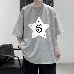 华夫格t恤男短袖男大码五分袖 大皂风 HT73368-P22图片