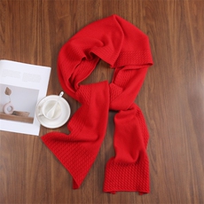 时尚百搭针织围巾纯色保暖护颈披肩优雅女性必备单品，围巾，九月九羊绒