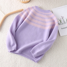 2025时尚百搭通勤简约休闲一线费尔岛，童装儿童羊毛衫，初丹羊绒童装
