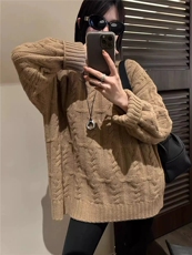 2025年秋季时尚百搭通勤简约休闲羊毛衫开衫,女装羊毛衫,恩泰羊绒, 2025年秋季时尚百搭通勤简约休闲羊毛衫开衫,女装羊毛衫,恩泰羊绒,