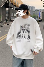 美式高街圆领卫衣男春秋季无帽宽松青少年复古百搭休闲男生上衣服，男装卫衣，星座1206-1（原A206-1）