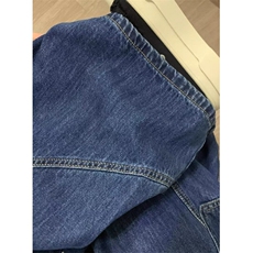 美式复古拼接做旧牛仔裤女秋冬宽松设计感高街休闲裤WL80088-p55，男装牛仔裤，星座1008