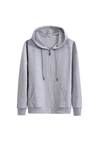 连帽开衫长袖情侣卫衣纯色大码纯棉情侣学生班服厂服外套P49图片