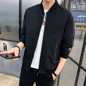 日系外套男2021新款潮流帅气修身棒球服秋季男装夹克秋装2057-P40图片