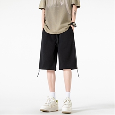 抖音品质夏季潮流拉链设计宽松休闲五分裤B315-K24060-p45控68，男装休闲裤，电商B315