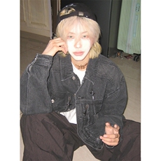 小众金属牛仔夹克设计感水洗做旧复古外套JKF10特P80，男装夹克，星座908-1