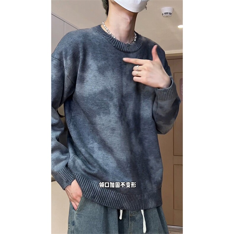 冬季新款休闲设计感多色可选保暖扎染针织毛衣 D5590-TP5588图片
